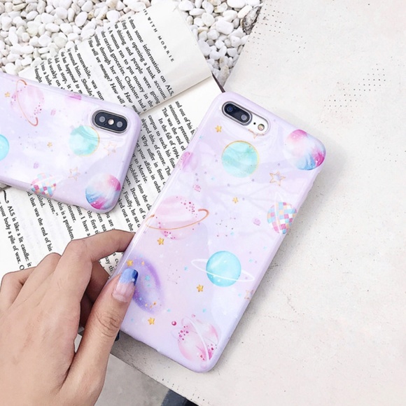 NEW iPhone 7/8/Plus Pink Planet Universe Case - Picture 4 of 8